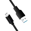 USB-kaabel LogiLink CU0166 USB 3.2 Gen 1 0,15 m USB A USB C Must