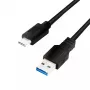 USB-kaabel LogiLink CU0166 USB 3.2 Gen 1 0,15 m USB A USB C Must