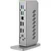 StarTech.com USB-C USB-A dokk – hübriidne universaalne USB 3.0 dokkimisjaam USB-C või USB-A sülearvutile – kahe monitori 4K 60Hz HDMI/DisplayPort – 6x USB-A, GbE – USB 3.1 Gen 1 – Windows/Mac