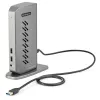 StarTech.com USB-C USB-A dokk – hübriidne universaalne USB 3.0 dokkimisjaam USB-C või USB-A sülearvutile – kahe monitori 4K 60Hz HDMI/DisplayPort – 6x USB-A, GbE – USB 3.1 Gen 1 – Windows/Mac