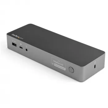 StarTech.com universaalne sülearvuti dokkimisjaam, hübriidne USB-C ja USB-A dokk, kahe 4K DP ja HDMI, 100W PD, Mac / Windows / Chrome OS, 4x USB 5Gbps jaotur, GbE