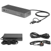 StarTech.com universaalne sülearvuti dokkimisjaam, hübriidne USB-C ja USB-A dokk, kahe 4K DP ja HDMI, 100W PD, Mac / Windows / Chrome OS, 4x USB 5Gbps jaotur, GbE