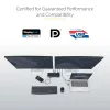 StarTech.com universaalne sülearvuti dokkimisjaam, hübriidne USB-C ja USB-A dokk, kahe 4K DP ja HDMI, 100W PD, Mac / Windows / Chrome OS, 4x USB 5Gbps jaotur, GbE