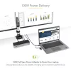 StarTech.com universaalne sülearvuti dokkimisjaam, hübriidne USB-C ja USB-A dokk, kahe 4K DP ja HDMI, 100W PD, Mac / Windows / Chrome OS, 4x USB 5Gbps jaotur, GbE