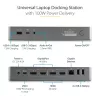 StarTech.com universaalne sülearvuti dokkimisjaam, hübriidne USB-C ja USB-A dokk, kahe 4K DP ja HDMI, 100W PD, Mac / Windows / Chrome OS, 4x USB 5Gbps jaotur, GbE
