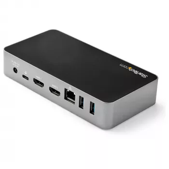 StarTech.com USB-C dokk – kahe monitoriga 1080p HDMI sülearvuti dokkimisjaam – 65 W toiteedastus – 1x USB-C, 3x USB-A, Ethernet – kahe videoekraaniga USB 3.1 Gen 1 USB-C dokk – Mac ja Windows