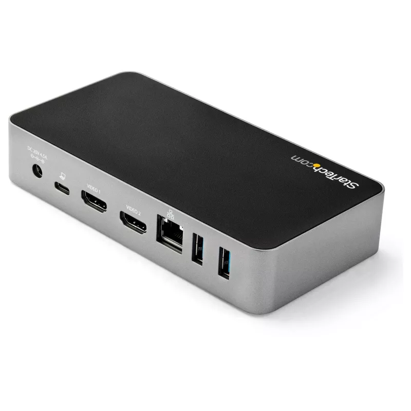 StarTech.com USB-C dokk – kahe monitoriga 1080p HDMI sülearvuti dokkimisjaam – 65 W toiteedastus – 1x USB-C, 3x USB-A, Ethernet – kahe videoekraaniga USB 3.1 Gen 1 USB-C dokk – Mac ja Windows