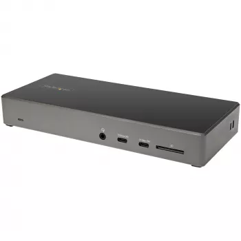 StarTech.com USB-C dokk - kolmekordne 4K monitor USB USB-C dokkimisjaam - 100 W toiteedastus - DP 1.4 Alt Mode ja DSC, 2x DisplayPort 1.4/HDMI 2.0 - 6x USB (2x 10 Gbit/s) - Windows/Chrome