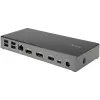 StarTech.com USB-C dokk - kolmekordne 4K monitor USB USB-C dokkimisjaam - 100 W toiteedastus - DP 1.4 Alt Mode ja DSC, 2x DisplayPort 1.4/HDMI 2.0 - 6x USB (2x 10 Gbit/s) - Windows/Chrome