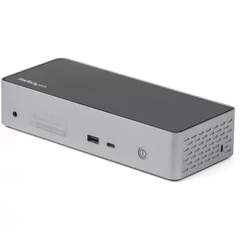 StarTech.com USB C dokk - 4K 60Hz nelja monitori DisplayPort ja HDMI - universaalne USB-C dokkimisjaam 100W toiteedastusega - USB jaotur 1x USB USB-C ja 3x USB-A, Ethernet, heli