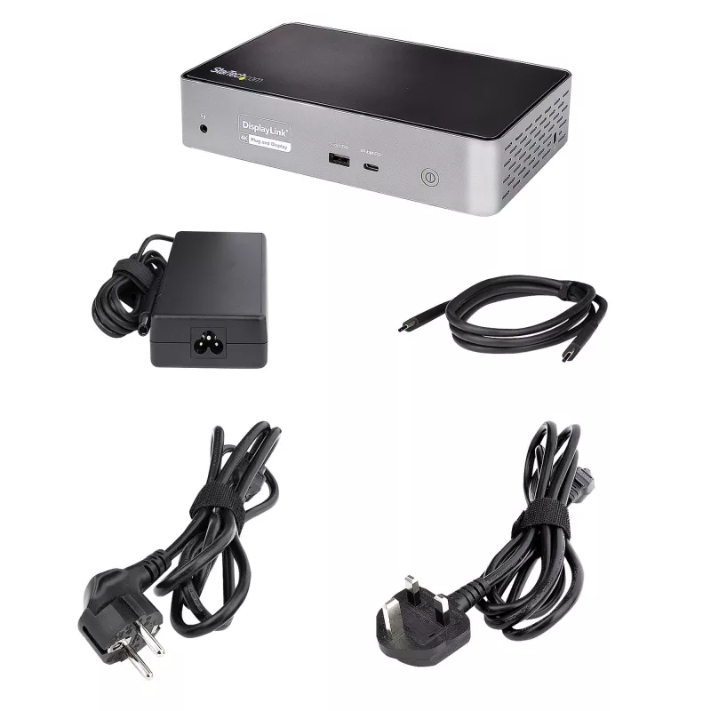 StarTech.com USB C dokk - 4K 60Hz nelja monitori DisplayPort ja HDMI - universaalne USB-C dokkimisjaam 100W toiteedastusega - USB jaotur 1x USB USB-C ja 3x USB-A, Ethernet, heli