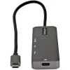 StarTech.com USB-C multiliidese adapter - USB-C HDMI 2.0b 4K 60Hz (HDR10), 100W Power Delivery läbipääs, 4-pordiline USB 3.0 jaotur - USB-C tüüpi minidokk - 12-tolline (30 cm) pikk ühendatud kaabel