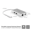 StarTech.com USB-C multipordiadapter – USB-C reisidokk jaam 4K HDMI-ga – 60 W toiteedastus, GbE, 2x USB-A 3.0 jaotur – kaasaskantav mini USB-C dokk sülearvutile – valge