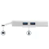 StarTech.com USB-C multipordiadapter – USB-C reisidokk jaam 4K HDMI-ga – 60 W toiteedastus, GbE, 2x USB-A 3.0 jaotur – kaasaskantav mini USB-C dokk sülearvutile – valge
