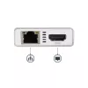 StarTech.com USB-C multipordiadapter – USB-C reisidokk jaam 4K HDMI-ga – 60 W toiteedastus, GbE, 2x USB-A 3.0 jaotur – kaasaskantav mini USB-C dokk sülearvutile – valge