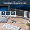 StarTech.com USB-C multipordiadapter – USB-C reisidokk jaam 4K HDMI-ga – 60 W toiteedastus, GbE, 2x USB-A 3.0 jaotur – kaasaskantav mini USB-C dokk sülearvutile – valge