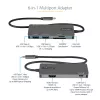 StarTech.com USB C mitmepordialadapter – USB-C 4K HDMI-le, 100 W toiteedastuse läbipääs, SD/microSD pesa, 3-pordiline USB 3.0 jaotur – USB USB-C minidokk – 12-tolline (30 cm) pikk ühendatud kaabel