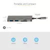 StarTech.com USB C mitmepordialadapter – USB-C 4K HDMI-le, 100 W toiteedastuse läbipääs, SD/microSD pesa, 3-pordiline USB 3.0 jaotur – USB USB-C minidokk – 12-tolline (30 cm) pikk ühendatud kaabel