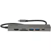 StarTech.com USB-C mitme pordiga adapterijaotur, USB-C -> 4K 60Hz HDMI, gigabitine Ethernet ja 100W sülearvuti laadimine Macbook Pro / Air ja Windows jaoks