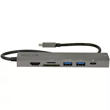 StarTech.com USB-C mitme pordiga adapterijaotur, USB-C -> 4K 60Hz HDMI, gigabitine Ethernet ja 100W sülearvuti laadimine Macbook Pro / Air ja Windows jaoks