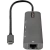 StarTech.com USB-C mitme pordiga adapterijaotur, USB-C -> 4K 60Hz HDMI, gigabitine Ethernet ja 100W sülearvuti laadimine Macbook Pro / Air ja Windows jaoks