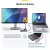 StarTech.com USB-C mitme pordiga adapterijaotur, USB-C -> 4K 60Hz HDMI, gigabitine Ethernet ja 100W sülearvuti laadimine Macbook Pro / Air ja Windows jaoks