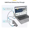 StarTech.com USB-C mitme pordiga adapterijaotur, USB-C -> 4K 60Hz HDMI, gigabitine Ethernet ja 100W sülearvuti laadimine Macbook Pro / Air ja Windows jaoks
