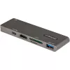 StarTech.com USB-C multiliidese adapter MacBook Pro/Air jaoks – USB USB-C 4K HDMI-le, 100 W toiteedastuse läbipääs, SD/microSD pesa, 2-pordiline USB 3.0 jaotur – kaasaskantav USB-C minidokk