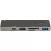 StarTech.com USB-C multiliidese adapter MacBook Pro/Air jaoks – USB USB-C 4K HDMI-le, 100 W toiteedastuse läbipääs, SD/microSD pesa, 2-pordiline USB 3.0 jaotur – kaasaskantav USB-C minidokk