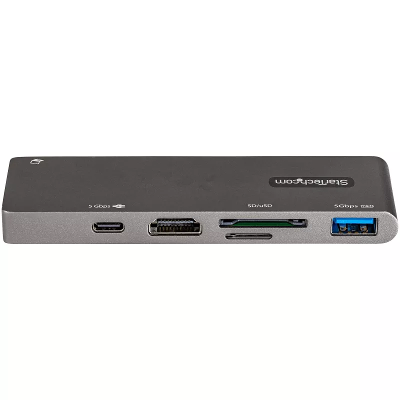 StarTech.com USB-C multiliidese adapter MacBook Pro/Air jaoks – USB USB-C 4K HDMI-le, 100 W toiteedastuse läbipääs, SD/microSD pesa, 2-pordiline USB 3.0 jaotur – kaasaskantav USB-C minidokk