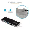 StarTech.com USB C Multiport Adapter - USB-C to 4K 60Hz HDMI 2.0, 100W Power Delivery läbiva laadimine, 3-pordiline USB 3.0 jaotur, heli - USB-C minidokk - kaasaskantav USB USB-C reisidokk