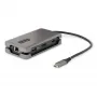 StarTech.com USB-C mitmepordiadapter - 4K 60Hz HDMI/DP - 3-pordiline USB-jaotur - 100W toiteedastus - GbE - reisimini dokkimisjaam laadimisega - 30 cm ümberkeeratav kaabel