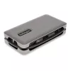 StarTech.com USB-C mitmepordiadapter - 4K 60Hz HDMI/DP - 3-pordiline USB-jaotur - 100W toiteedastus - GbE - reisimini dokkimisjaam laadimisega - 30 cm ümberkeeratav kaabel