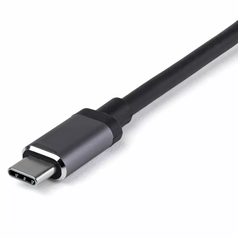 StarTech.com USB C Multiport Adapter – USB-C HDMI-le või Mini DisplayPort 4K 60 Hz, 100 W toiteedastuse läbipääs, 4-pordiline 10 Gbps USB-jaotur – USB USB-C mini dokk – 12-tollise kinnitatud kaabliga