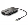StarTech.com USB-C mitmeportne adapter - HDMI/VGA - 4K 60Hz - 3-pordine USB-jaotur - 100 W toiteedastus - GbE - reisi-minidokkijaam koos laadimisega - 1 jalga/30 cm mähitav kaabel