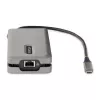 StarTech.com USB-C mitmeportne adapter - HDMI/VGA - 4K 60Hz - 3-pordine USB-jaotur - 100 W toiteedastus - GbE - reisi-minidokkijaam koos laadimisega - 1 jalga/30 cm mähitav kaabel