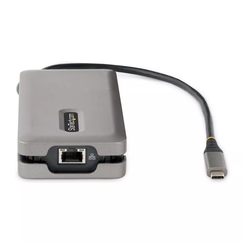 StarTech.com USB-C mitmeportne adapter - HDMI/VGA - 4K 60Hz - 3-pordine USB-jaotur - 100 W toiteedastus - GbE - reisi-minidokkijaam koos laadimisega - 1 jalga/30 cm mähitav kaabel