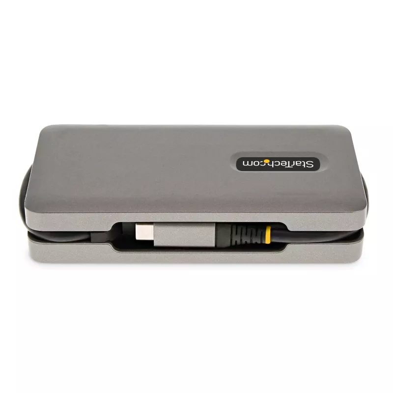 StarTech.com USB-C mitmeportne adapter - HDMI/VGA - 4K 60Hz - 3-pordine USB-jaotur - 100 W toiteedastus - GbE - reisi-minidokkijaam koos laadimisega - 1 jalga/30 cm mähitav kaabel