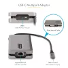 StarTech.com USB-C mitmeportne adapter - HDMI/VGA - 4K 60Hz - 3-pordine USB-jaotur - 100 W toiteedastus - GbE - reisi-minidokkijaam koos laadimisega - 1 jalga/30 cm mähitav kaabel