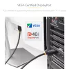 StarTech.com 2m DisplayPort 2.1 kaabel, VESA sertifitseeritud DP40 DisplayPort kaabel UHBR10/HDR/HDCP 2.2, 8K 60Hz/4K 144Hz DSC 1.2a, 40Gbps, DP 2.1 kaabel, UHD monitori juhe, M/M
