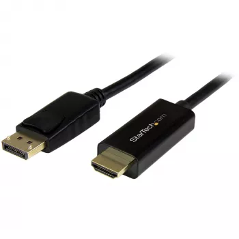 StarTech.com 6 jalga (2 m) DisplayPort–HDMI-kaabel – 4K 30 Hz – DisplayPort–HDMI-adapterkaabel – DP 1.2–HDMI-kuvarikaabli muundur – lukustuv DP-pistik – passiivne DP–HDMI-juhe
