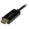 StarTech.com 6 jalga (2 m) DisplayPort–HDMI-kaabel – 4K 30 Hz – DisplayPort–HDMI-adapterkaabel – DP 1.2–HDMI-kuvarikaabli muundur – lukustuv DP-pistik – passiivne DP–HDMI-juhe