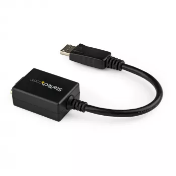 StarTech.com DisplayPort VGA-adapter – aktiivne DP-VGA-muundur – 1080p video – DisplayPort-sertifitseeritud – DP/DP++ allikas VGA-kuvarile kaabeladapteri pistik – lukustuva DP-pistikuga