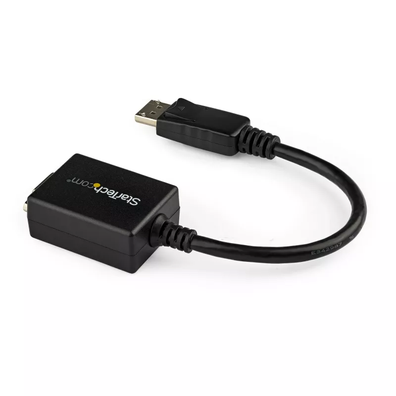 StarTech.com DisplayPort VGA-adapter – aktiivne DP-VGA-muundur – 1080p video – DisplayPort-sertifitseeritud – DP/DP++ allikas VGA-kuvarile kaabeladapteri pistik – lukustuva DP-pistikuga