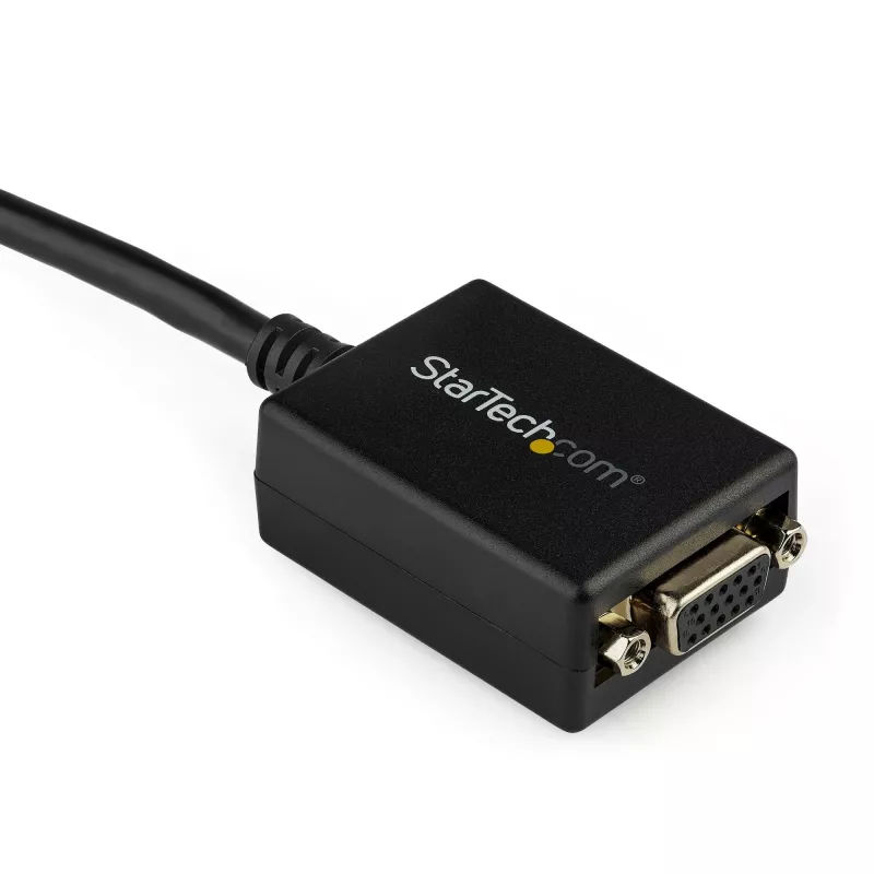 StarTech.com DisplayPort VGA-adapter – aktiivne DP-VGA-muundur – 1080p video – DisplayPort-sertifitseeritud – DP/DP++ allikas VGA-kuvarile kaabeladapteri pistik – lukustuva DP-pistikuga