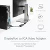 StarTech.com DisplayPort VGA-adapter – aktiivne DP-VGA-muundur – 1080p video – DisplayPort-sertifitseeritud – DP/DP++ allikas VGA-kuvarile kaabeladapteri pistik – lukustuva DP-pistikuga