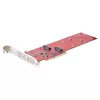 StarTech.com Dual M.2 PCIe SSD Adapter Card, PCIe x8 / x16 to Dual NVMe or AHCI M.2 SSDs, PCI Express 4.0, 7.8GBps/Drive, Bifurcation Required - Windows/Linux Ühilduv