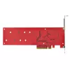 StarTech.com Dual M.2 PCIe SSD Adapter Card, PCIe x8 / x16 to Dual NVMe or AHCI M.2 SSDs, PCI Express 4.0, 7.8GBps/Drive, Bifurcation Required - Windows/Linux Ühilduv