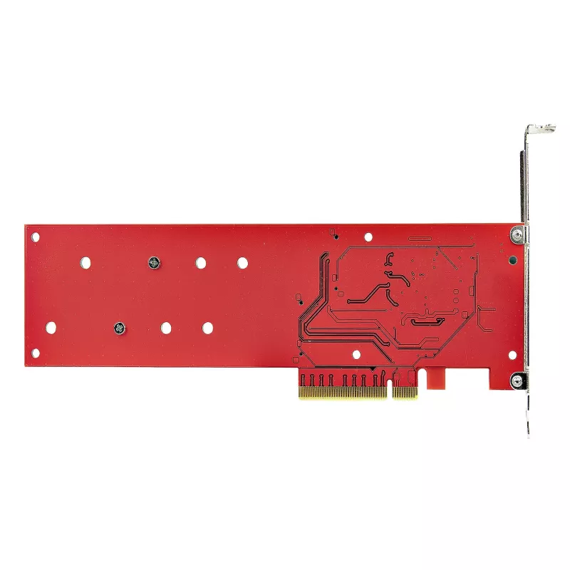 StarTech.com Dual M.2 PCIe SSD Adapter Card, PCIe x8 / x16 to Dual NVMe or AHCI M.2 SSDs, PCI Express 4.0, 7.8GBps/Drive, Bifurcation Required - Windows/Linux Ühilduv