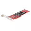 StarTech.com Dual M.2 PCIe SSD Adapter Card, PCIe x8 / x16 to Dual NVMe or AHCI M.2 SSDs, PCI Express 4.0, 7.8GBps/Drive, Bifurcation Required - Windows/Linux Ühilduv
